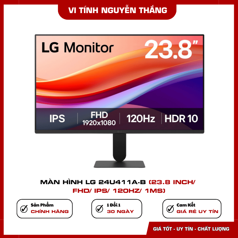 Màn hình LG 24U411A-B 23.8 inch độ phân giải Full HD