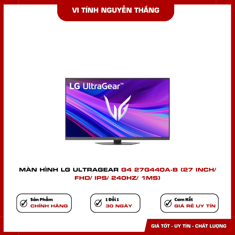 Thiết kế chân đế màn hình LG UltraGear G4 27G440A-B