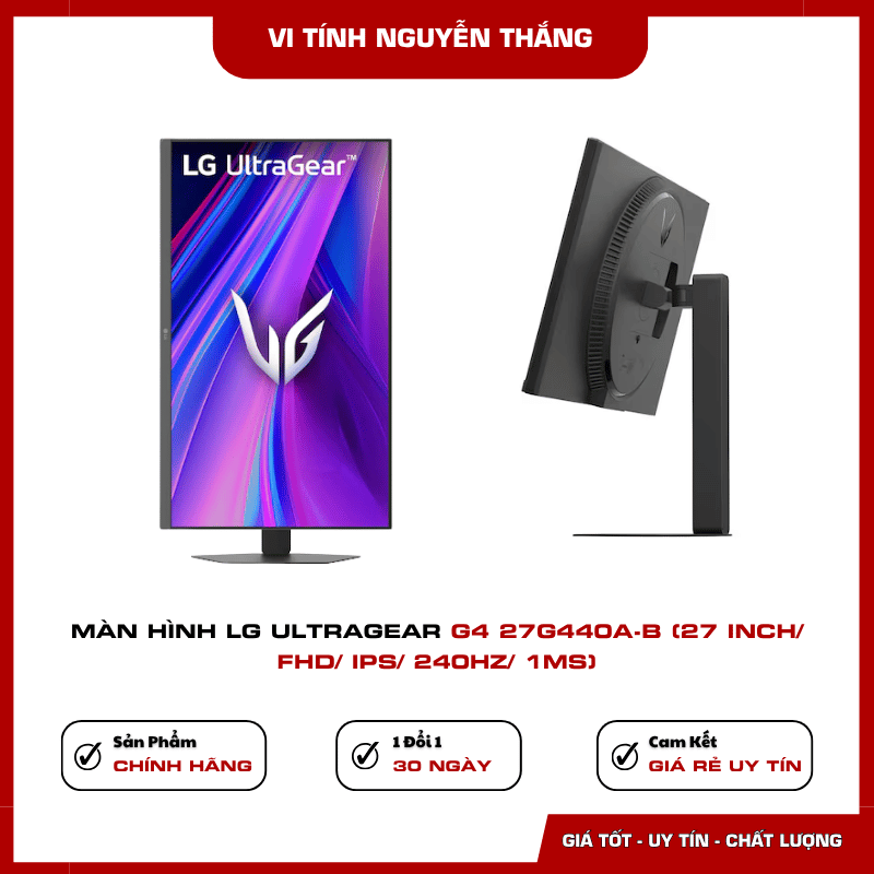 Màn hình LG 27G440A-B hỗ trợ G-SYNC Compatible và FreeSync Premium