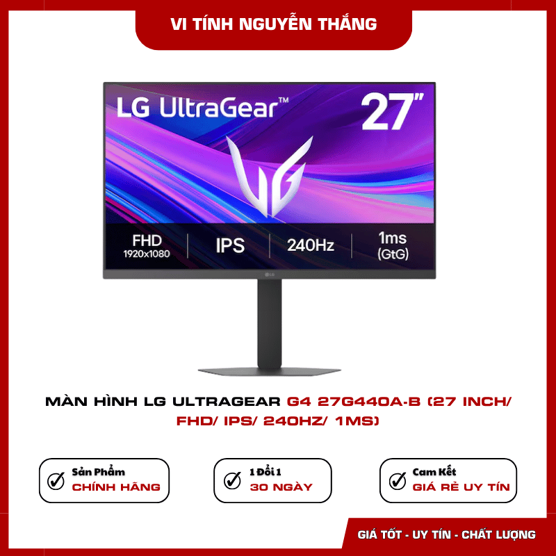 Màn hình LG UltraGear G4 27G440A-B tấm nền IPS Full HD
