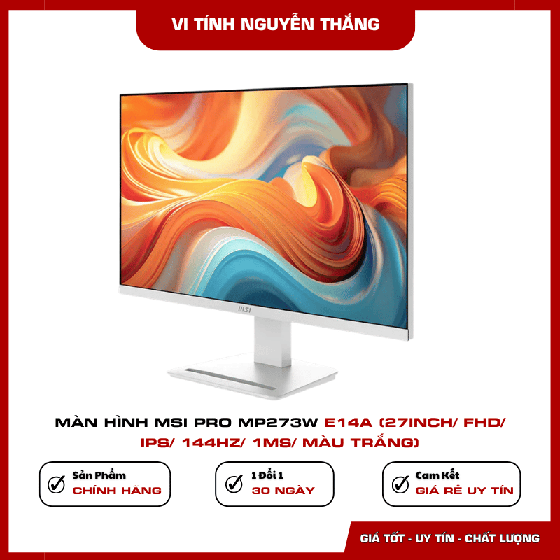 Tấm nền IPS Full HD của MSI PRO MP273W E14A