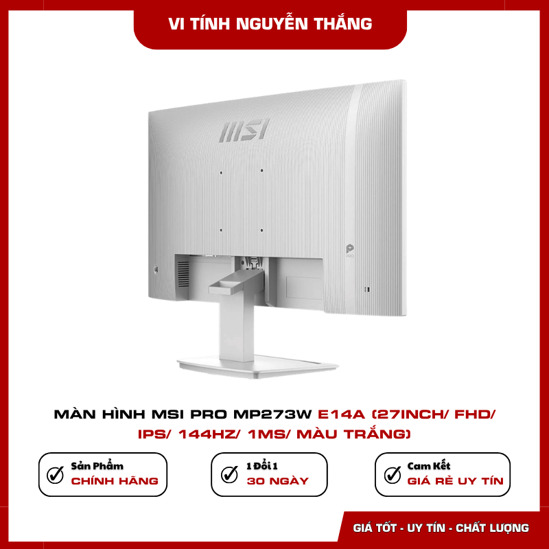Cổng kết nối và loa tích hợp của MSI PRO MP273W E14A