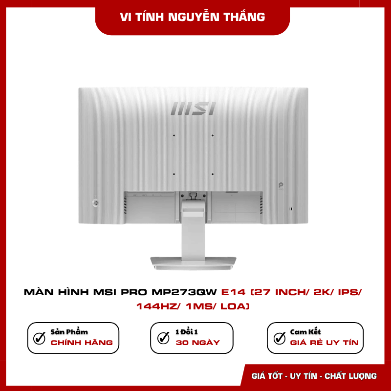 Màn hình MSI Pro MP273QW E14 144Hz 1ms