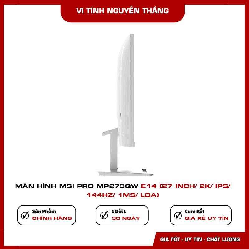 Màn hình MSI Pro MP273QW E14 cho góc làm việc và giải trí