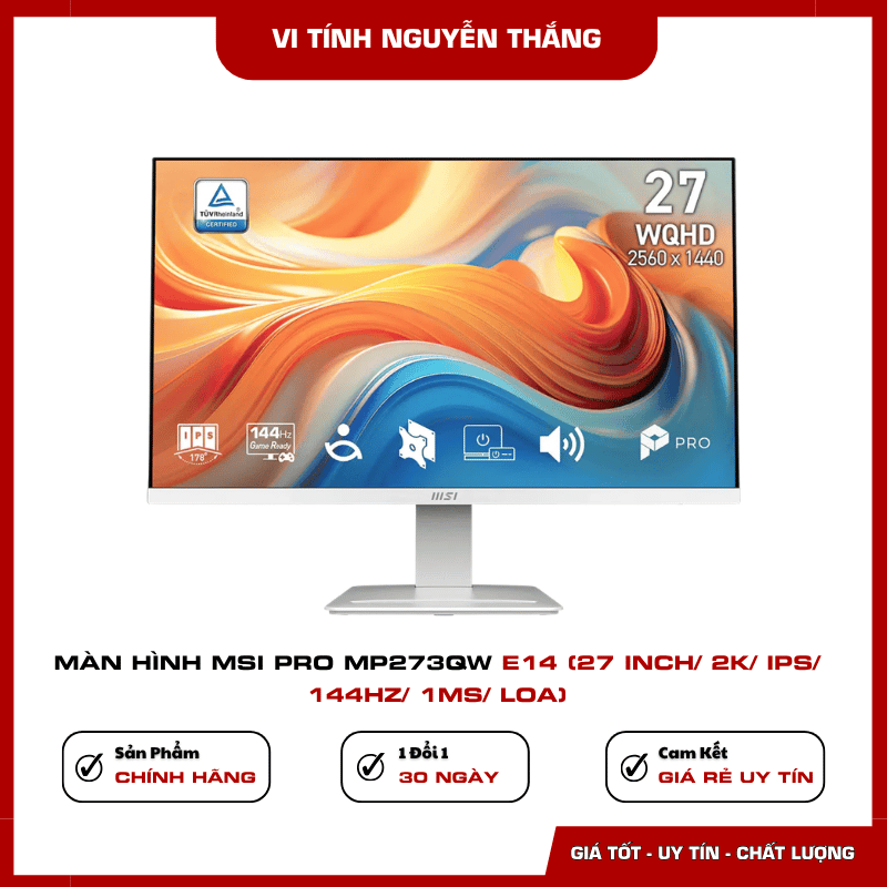 Màn hình MSI Pro MP273QW E14 27 inch 2K IPS