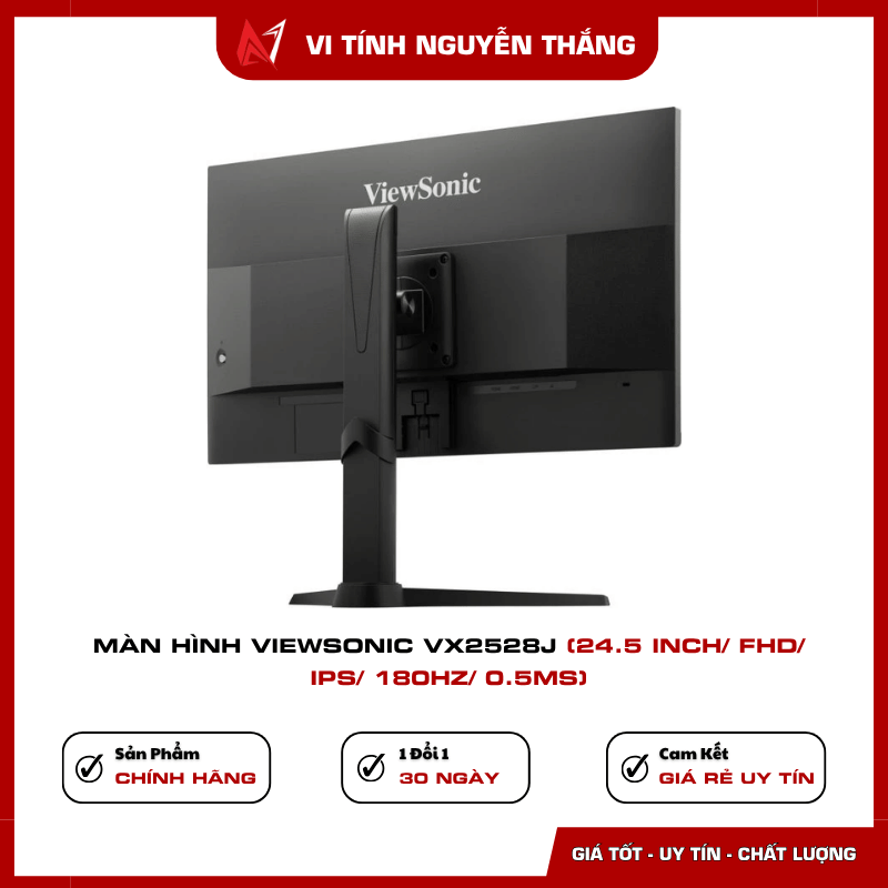 Màn hình ViewSonic VX2528J tấm nền IPS góc nhìn rộng