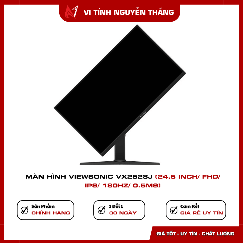 ViewSonic VX2528J hỗ trợ HDMI DisplayPort và loa tích hợp