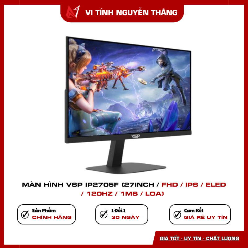 Màn Hình VSP IP2705F tấm nền IPS góc nhìn rộng