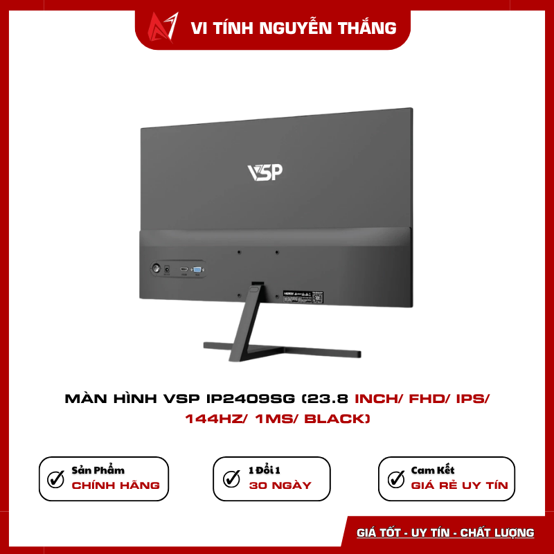 Màn hình VSP IP2409SG 144Hz qua HDMI 2.0 chơi game mượt