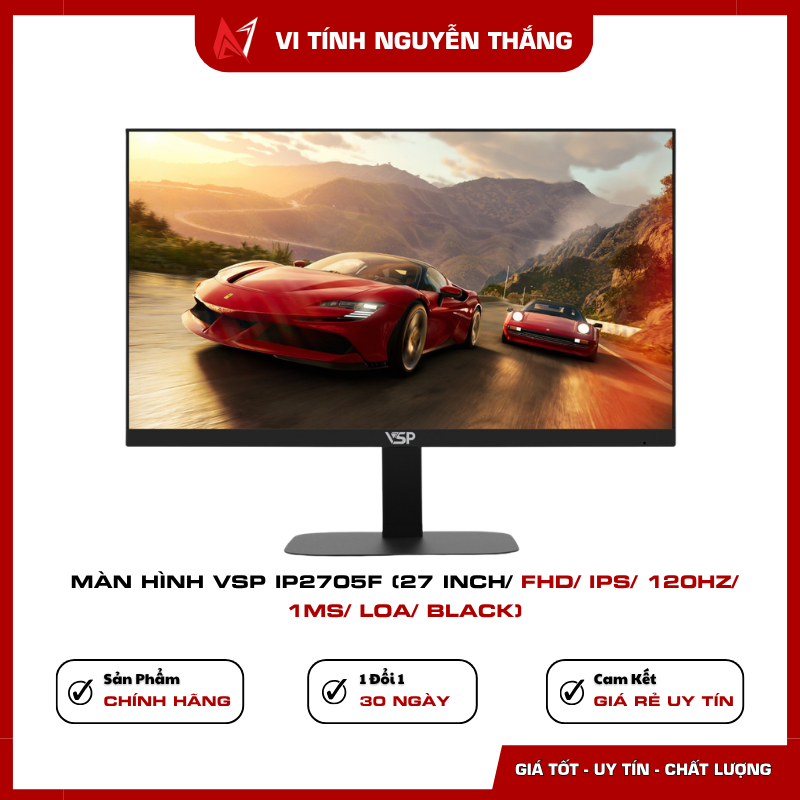 Màn hình VSP IP2705F 27 inch FHD IPS 120Hz màu đen