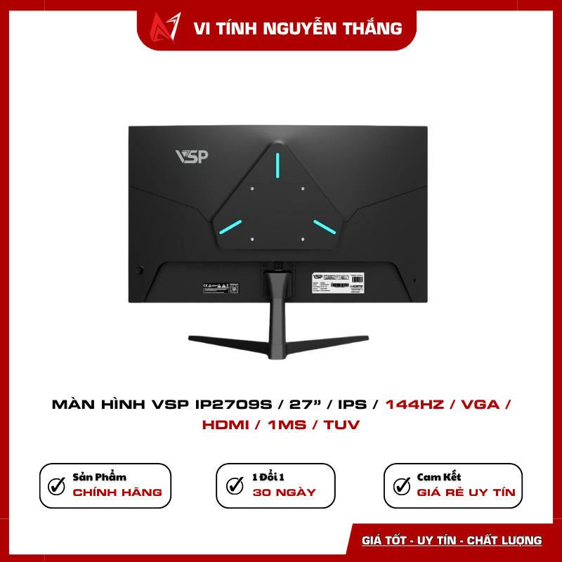 VSP IP2709S cổng VGA HDMI TUV Màn hình VSP IP2709S có cổng VGA HDMI và hỗ trợ TUV