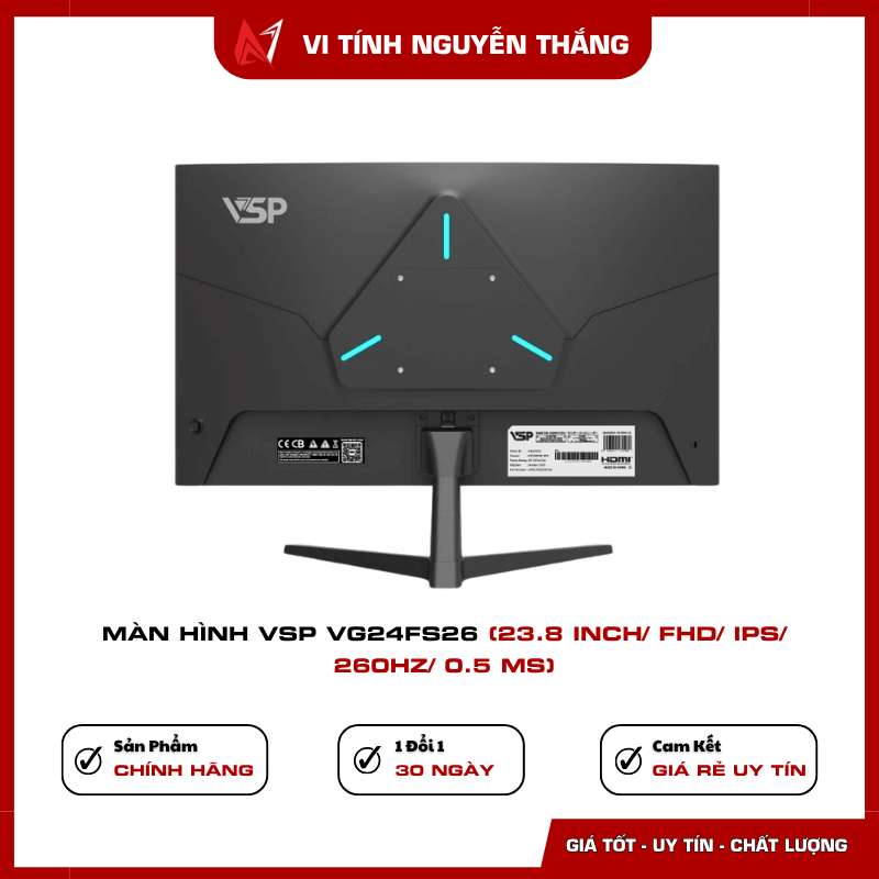 Màn hình VSP VG24FS26 tấm nền IPS màu sắc rõ nét
