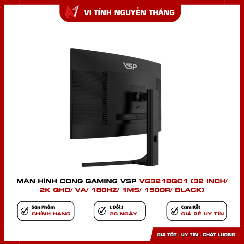 Màn hình gaming VSP VG3218QC1 180Hz 1ms