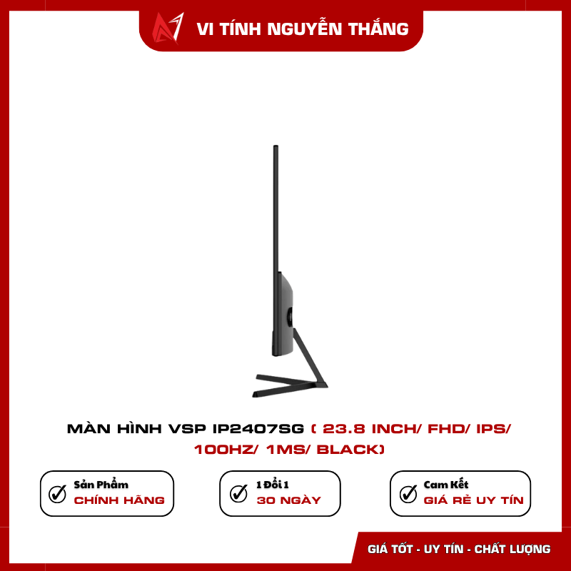 Màn hình VSP IP2407SG viền mỏng màu đen