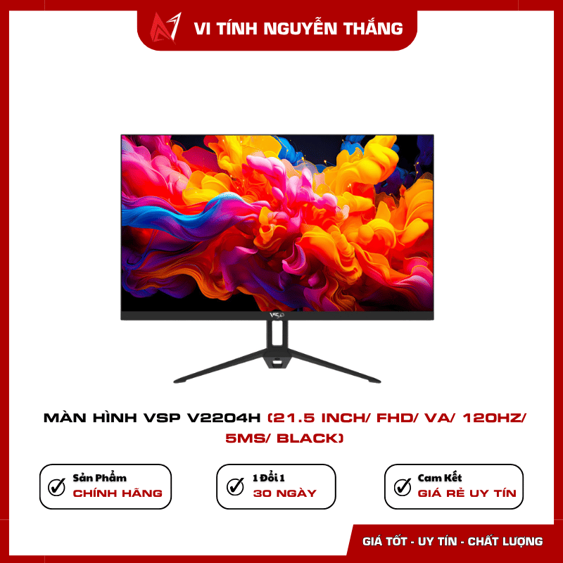 Màn hình VSP V2204H 21.5 inch màu đen