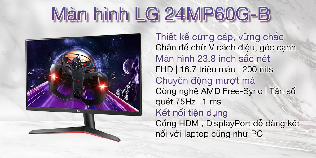 Màn hình LG 24MP60G-B 1