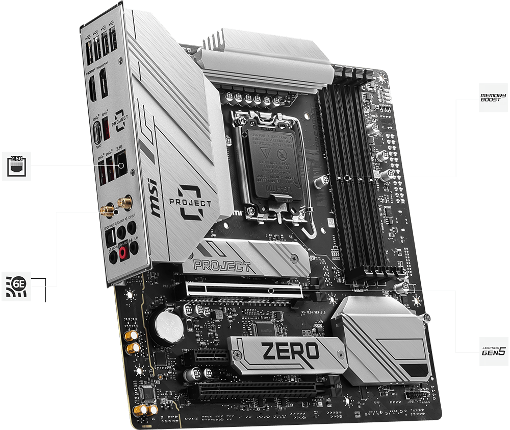 VI TÍNH NGUYỄN THẮNG - BO MẠCH CHỦ MSI B760M PROJECT ZERO