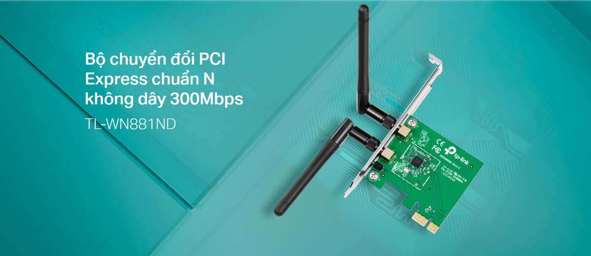 Cạc mạng không dây TP-Link TL-WN881ND 300Mbps