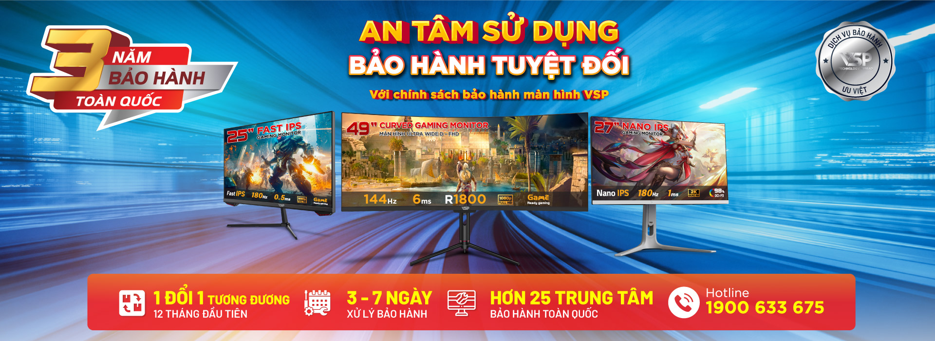 Bảo hành Màn hình VSP