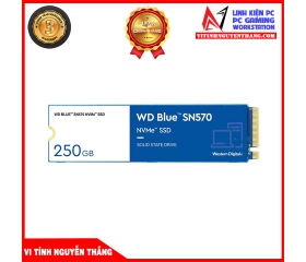 Ổ cứng SSD WD SN570 Blue 250GB M.2 2280 PCIe NVMe 3x4 (Đọc 3300MB/s - Ghi 1200MB/s)