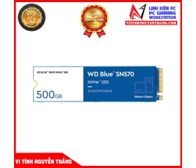 Ổ cứng SSD WD SN570 Blue 500GB M.2 2280 PCIe NVMe 3x4 (Đọc 3500MB/s - Ghi 2300MB/s)